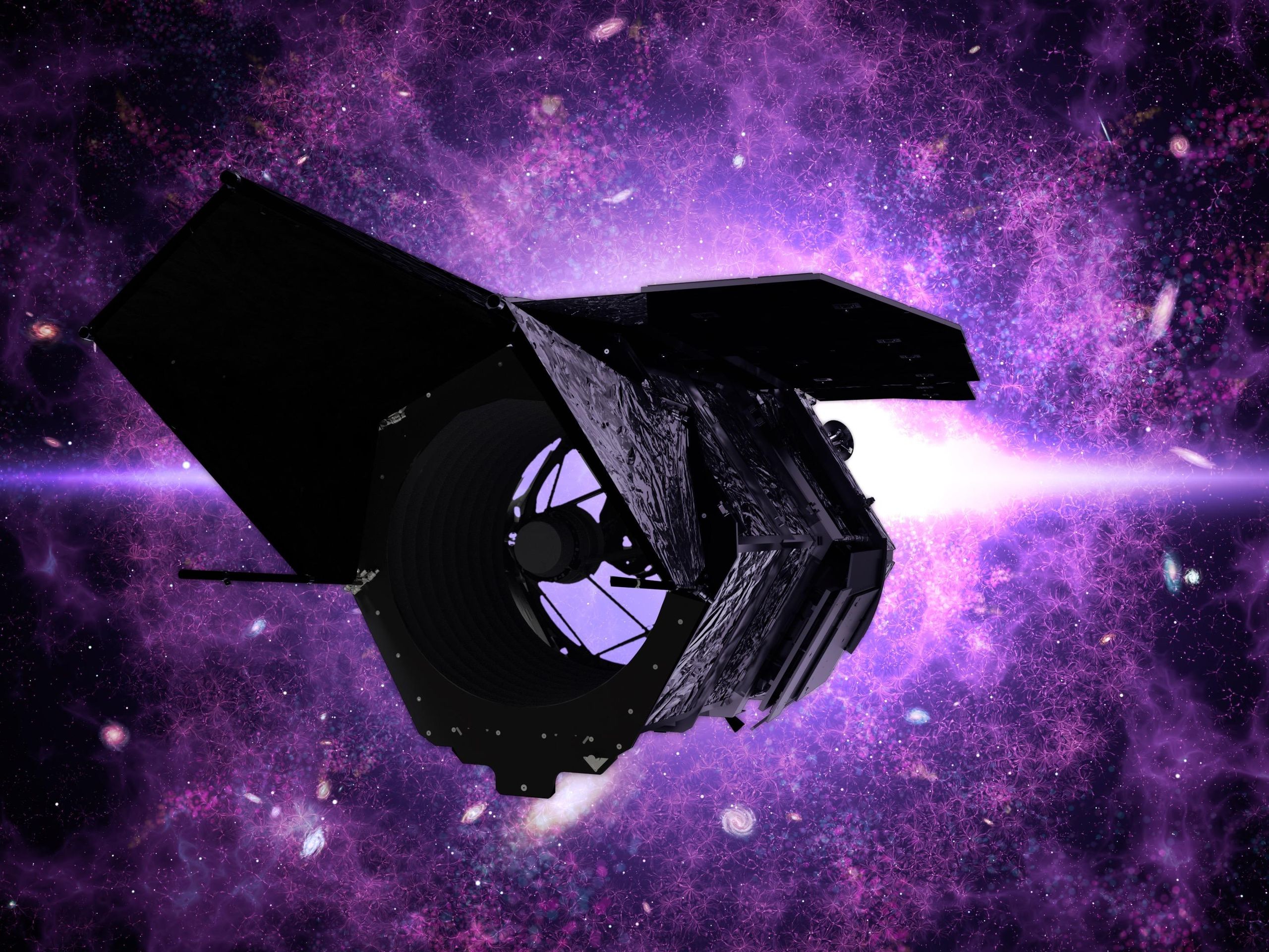 NASA Roman Space Telescope observatory in space
