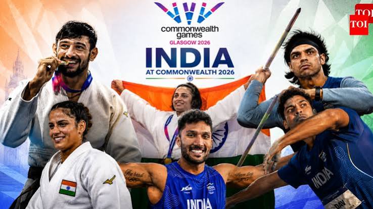 Commonwealth Games Glasgow athlete with medal